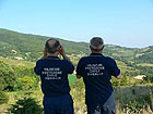 Prevenzione incendi sul Monte Zoia con due volontari dei Falchi della Rovere di Senigallia
