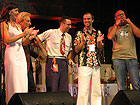 Gli organizzatori del Summer Jamboree: Di Liberto (centro) - Piccinini (pantaloni bianchi) e Celidoni (destra)
