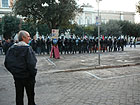 Fazioni schierate in piazza Garibaldi a Senigallia