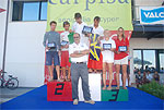 Il podio del Campionato Italiano 420 a Senigallia