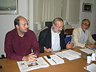 Paolo Battisti, Roberto Mancini e Luigi Rebecchini