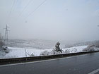 Neve lungo le strade collinari che uniscono Ostra e Senigallia