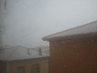 Senigallia, neve sui tetti alla Cesanella