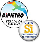 logo IdV contro il nucleare