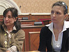 Isabella Antonietti e Alessia Ascani, le docenti che hanno curato il laboratorio teatrale del Liceo Classiico Perticari
