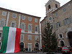 Manifestazione dei Vigili del Fuoco per la patrona Santa Barbara in piazza Roma a Senigallia