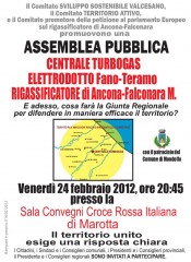 Volantino dell'assemblea di Marotta del 24 febbraio 2012