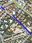 Il tratto nord di via Verdi a Senigallia interessato dai lavori stradali