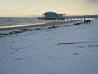 Neve in spiaggia a Senigallia - la Rotonda