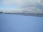 Neve in spiaggia a Senigallia