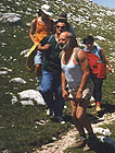 Vittorio Tamiozzo durante un’escursione col GSA di Senigallia