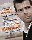 Manifesto della presentazione del candidato Mangialardi al Cinema Gabbiano di Senigallia
