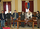 Gli avvocati Canafoglia, il dirigente Mandolini, il Sindaco Angeloni, l’Assessore Volpini e la responsabile Campolucci