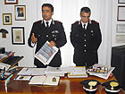 Il Capitano dei Carabinieri Roberto Cardinali e il Luogotenente Fiorello Rossi