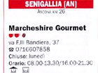 La recensione del Gambero Rosso sul punto Marcheshire Gourmet di Senigallia