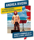 Locandina spettacolo con Andrea Rivera