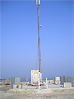 L’antenna posizionata sul molo di ponente di Senigallia