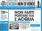 La home page del sito del Forum italiano dei movimenti per l’acqua
