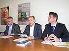 Gianni Diamantini, Franco Pesaresi, Maurizio Mangialardi presentano il rapporto sulla salute 2011