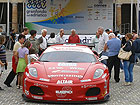 Esibizione della Ferrari 438 GT2 a Senigallia, foro annonario