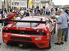Esibizione della Ferrari 438 GT2 a Senigallia, foro annonario