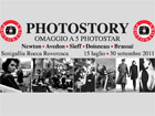 Locandina della mostra "Photostory Omaggio a 5 Photostar"