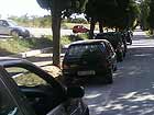 Auto parcheggiate fuori dal cimitero di Senigallia