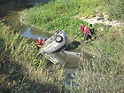Auto nel fiume Misa a Senigallia