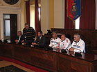 L’incontro in municipio con i dirigenti della nazionale russa paraolimpica di calcio