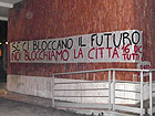 Striscione del Collettivo Studentesco per il corteo del 16 dicembre 2011